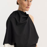 ROHE - Draped open back dress | black