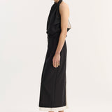 ROHE - Draped open back dress | black