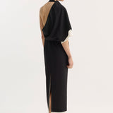 ROHE - Draped open back dress | black
