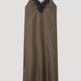 ROHE - V - neck silk lace dress | earth