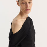 ROHE - Twisted jersey dress | black