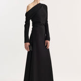 ROHE - Twisted jersey dress | black