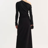 ROHE - Twisted jersey dress | black