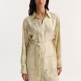 ROHE - Silk open back wrap dress | Amsterdam