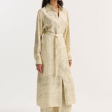 ROHE - Silk open back wrap dress | Amsterdam