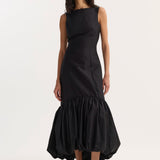 ROHE - Voluminous dress | black