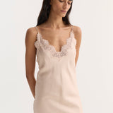 ROHE - Lace slip dress | rose