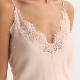 ROHE - Lace slip dress | rose