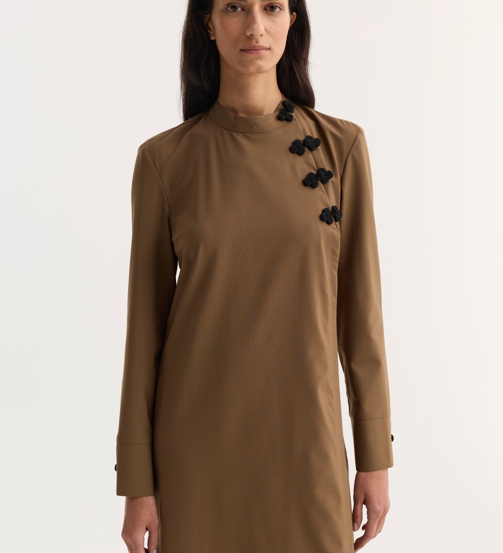 ROHE - Pankou closure dress | mocha