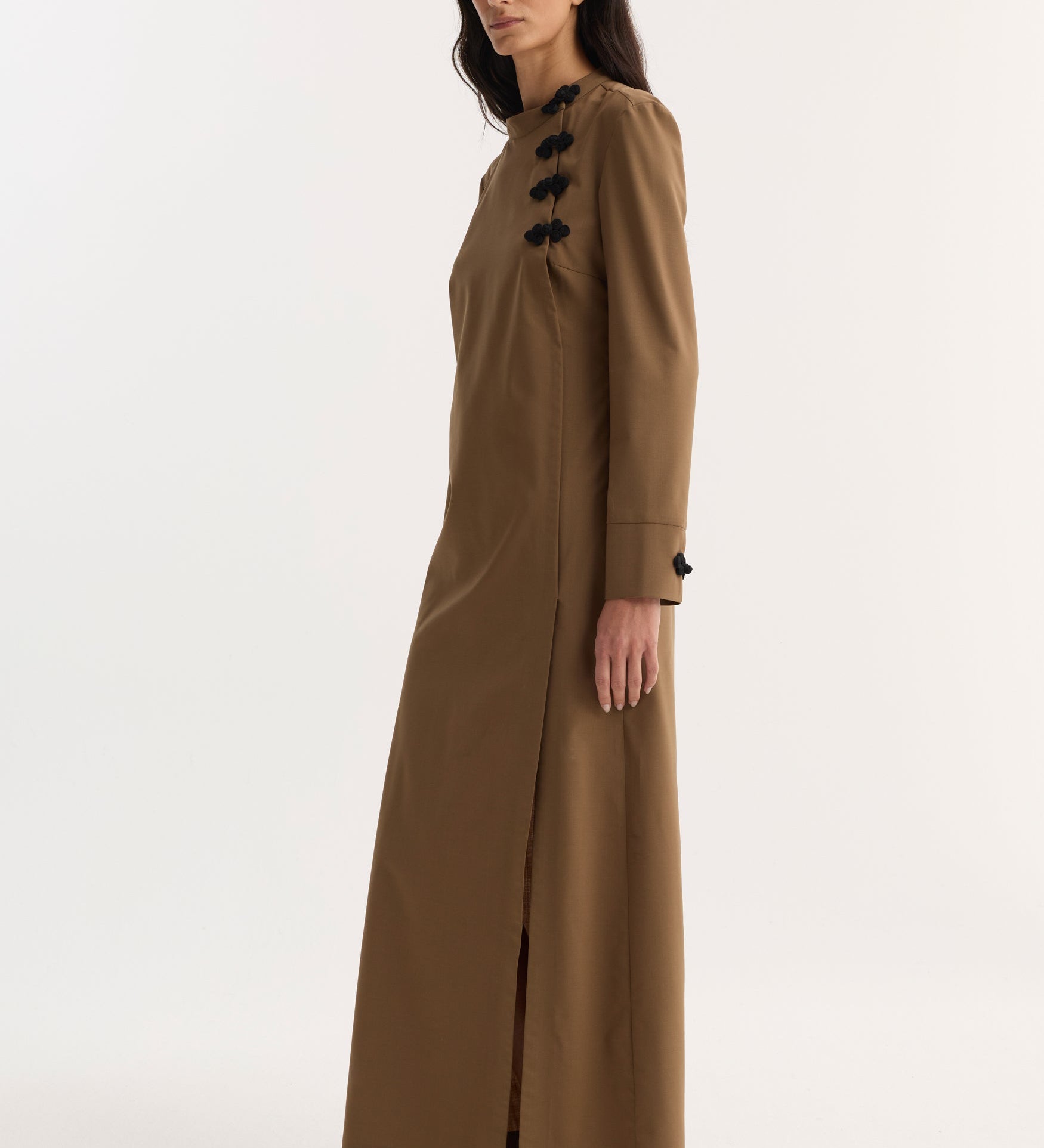 ROHE - Pankou closure dress | mocha