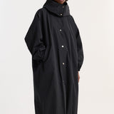 ROHE - Parachute silk - blend coat | black
