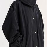 ROHE - Parachute silk - blend coat | black