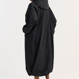 ROHE - Parachute silk - blend coat | black