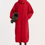 ROHE - Parachute silk - blend coat | red