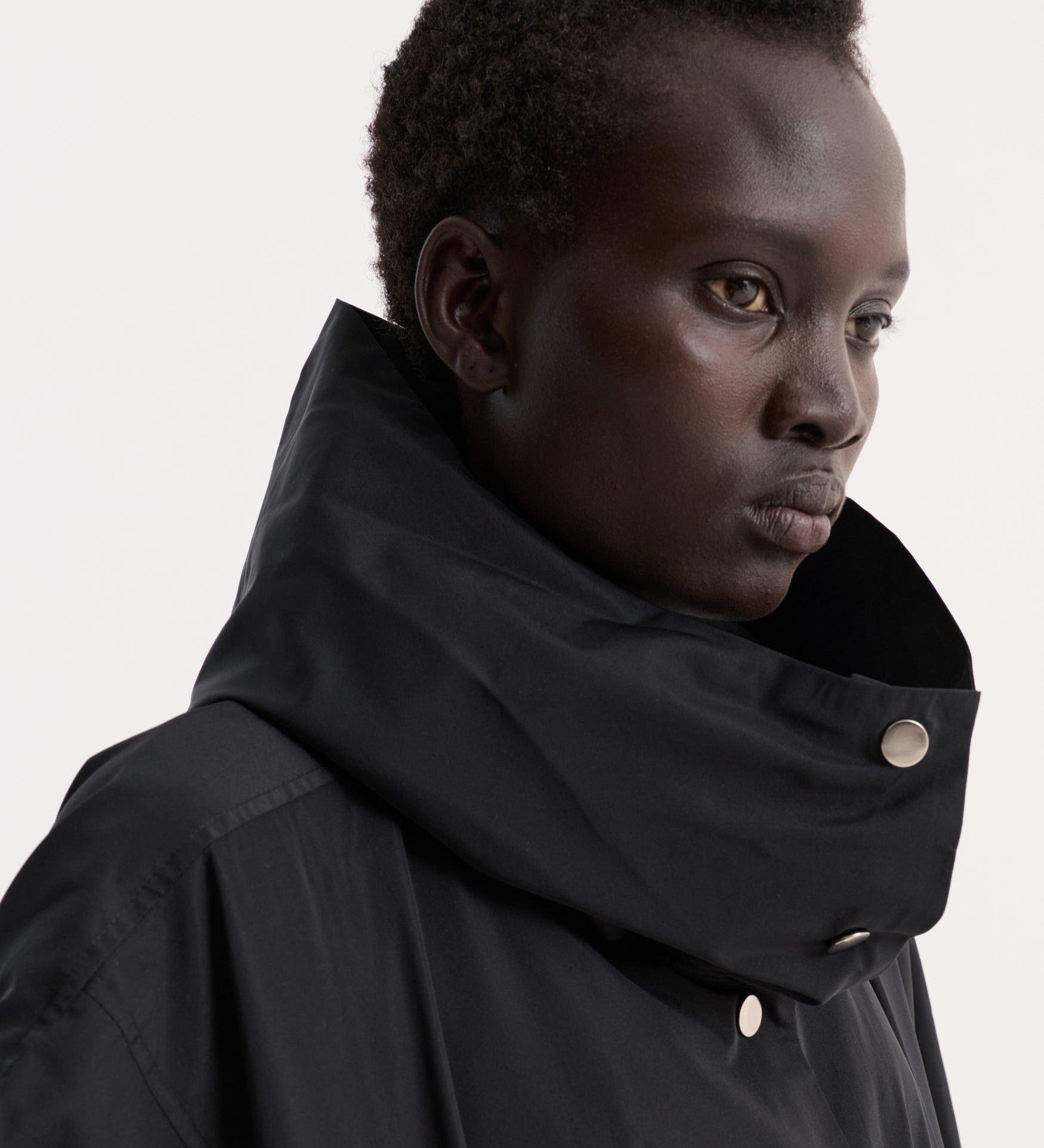 ROHE - Volume silk - blend jacket | black