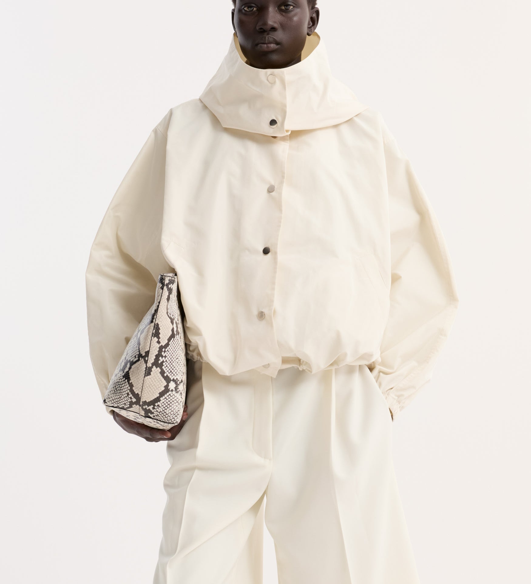 ROHE - Volume silk - blend jacket | cream