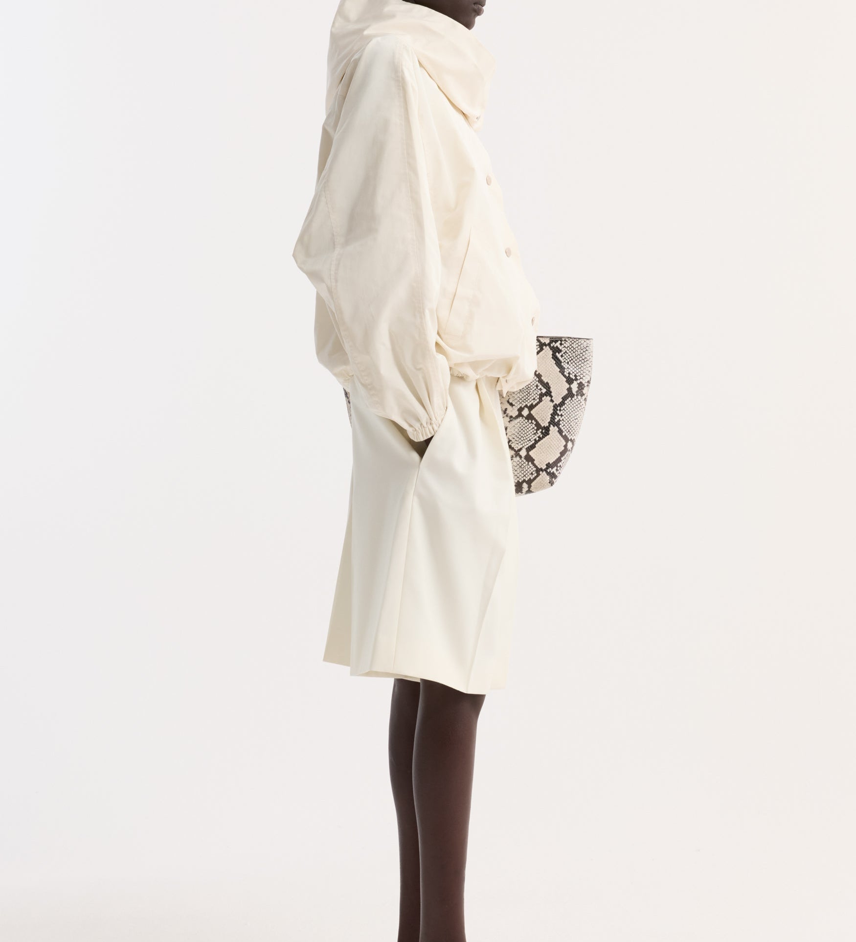 ROHE - Volume silk - blend jacket | cream
