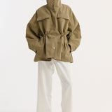 ROHE - Sculptural safari jacket | sage