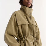 ROHE - Sculptural safari jacket | sage