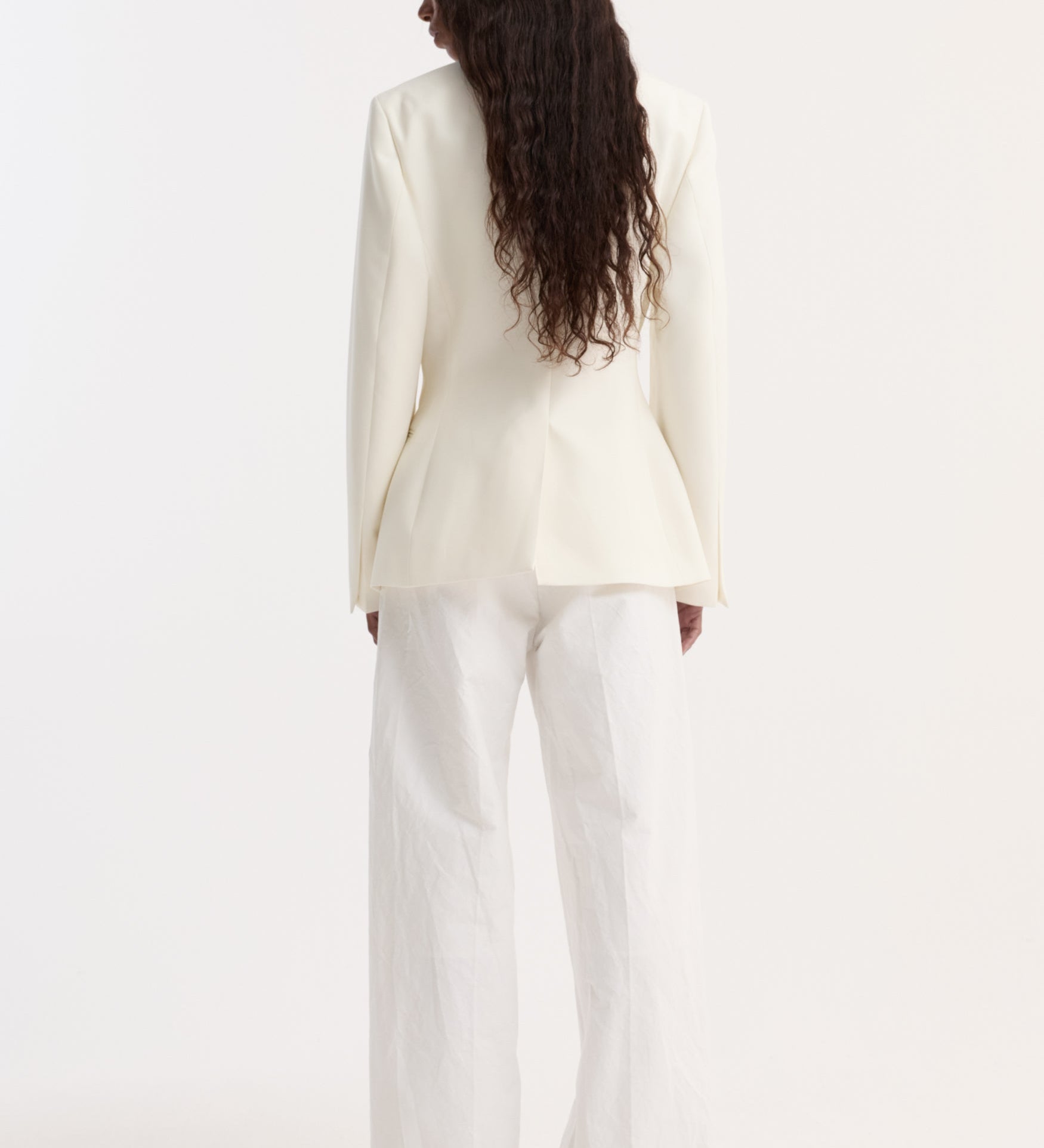 ROHE - Hourglass shaped blazer | off white