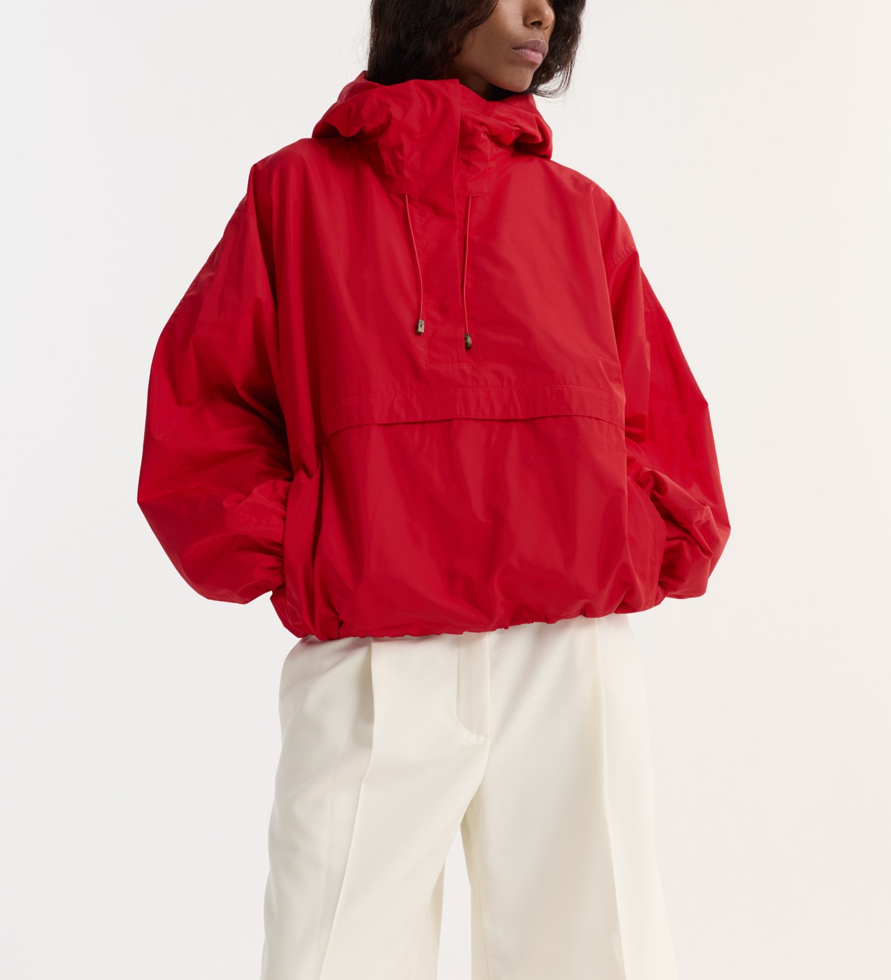 ROHE - Volume silk - blend anorak | red