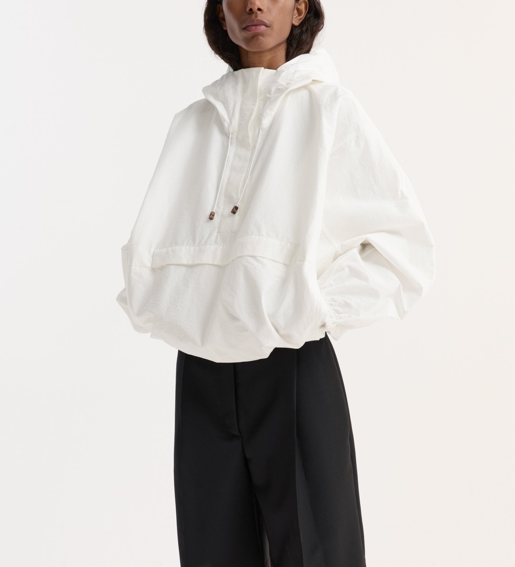 ROHE - Textured cotton - blend anorak | optic white