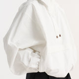 ROHE - Textured cotton - blend anorak | optic white