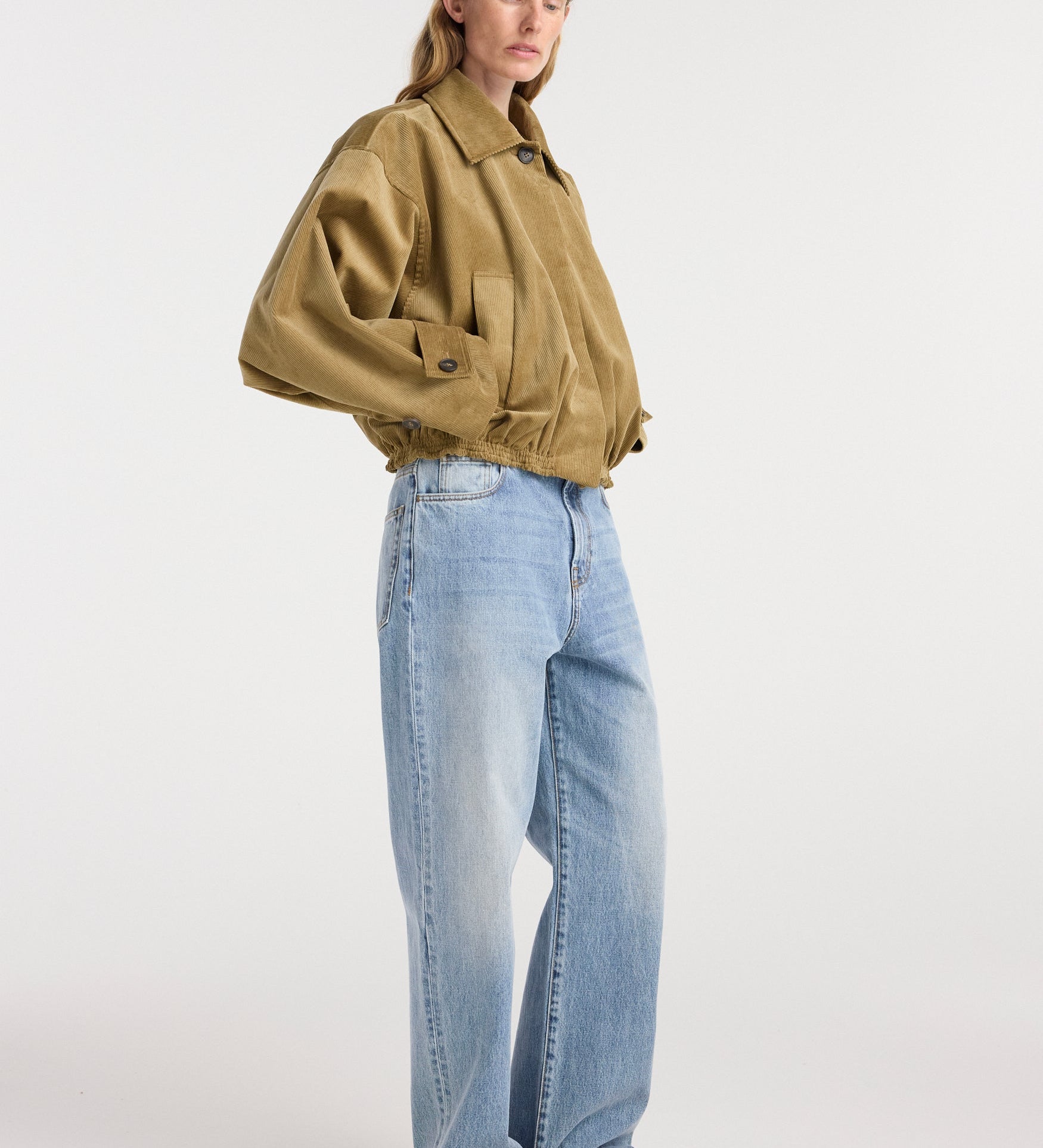 ROHE - Corduroy blouson jacket | beige