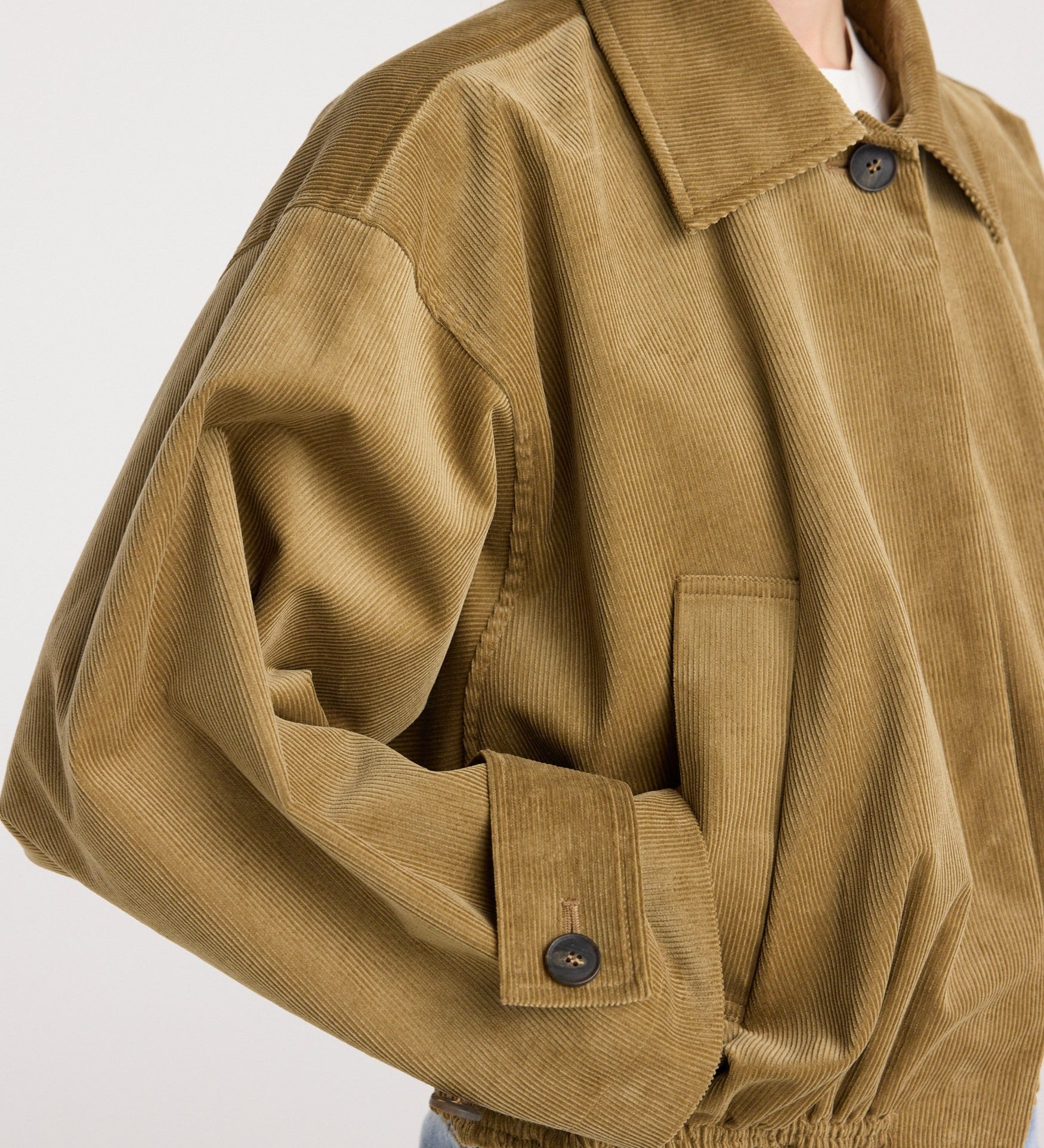 ROHE - Corduroy blouson jacket | beige