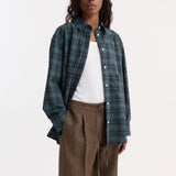 ROHE - Oversized check shirt | retro green check
