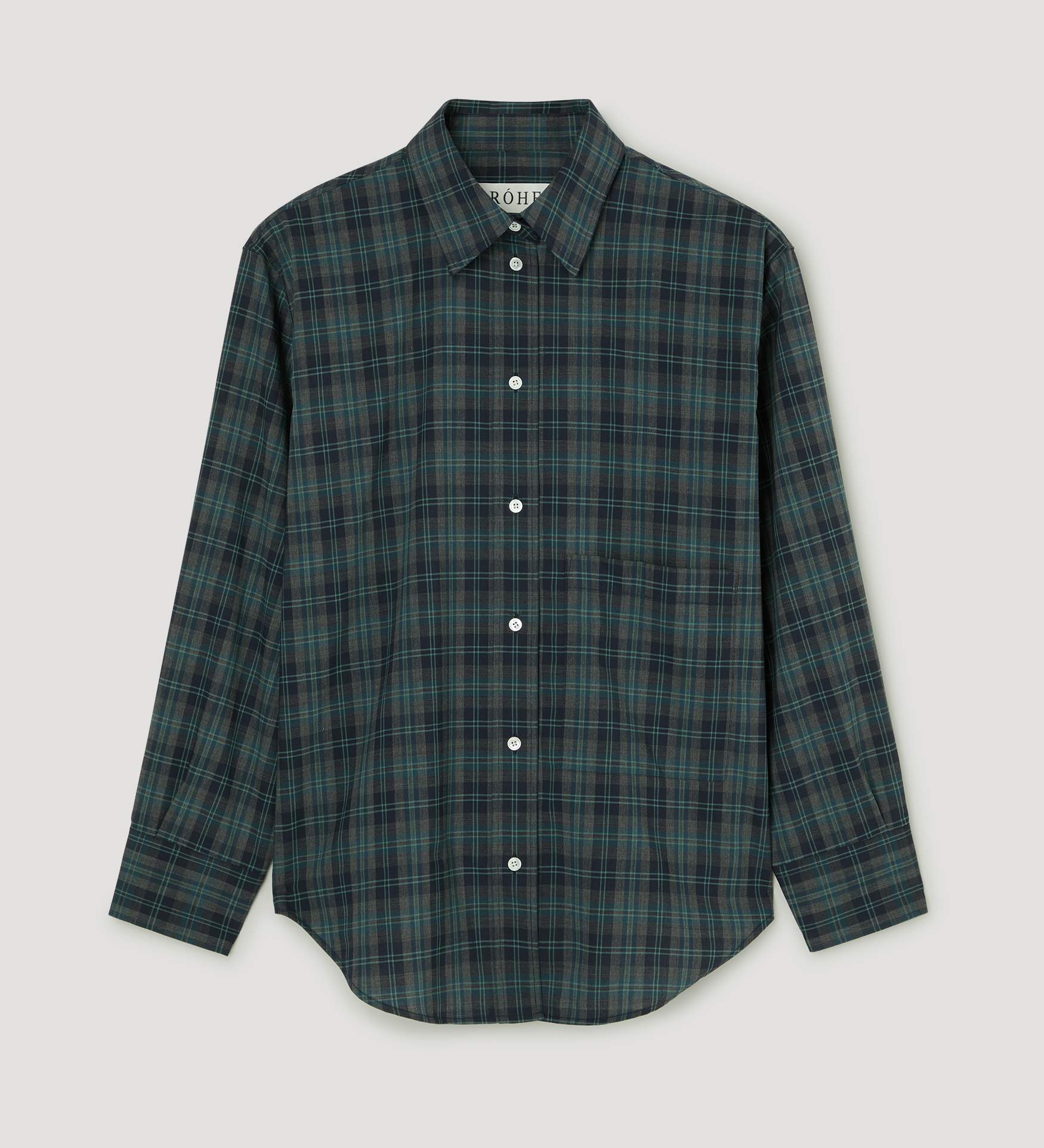 ROHE - Oversized check shirt | retro green check
