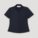 ROHE - Embroidered silk fitted shirt | night