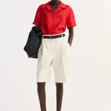 ROHE - Camp collar silk shirt | red