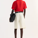 ROHE - Camp collar silk shirt | red
