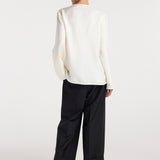 ROHE - Pankou closure silk top | cream