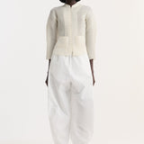 ROHE - Plissé cardigan | cream