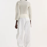 ROHE - Plissé cardigan | cream