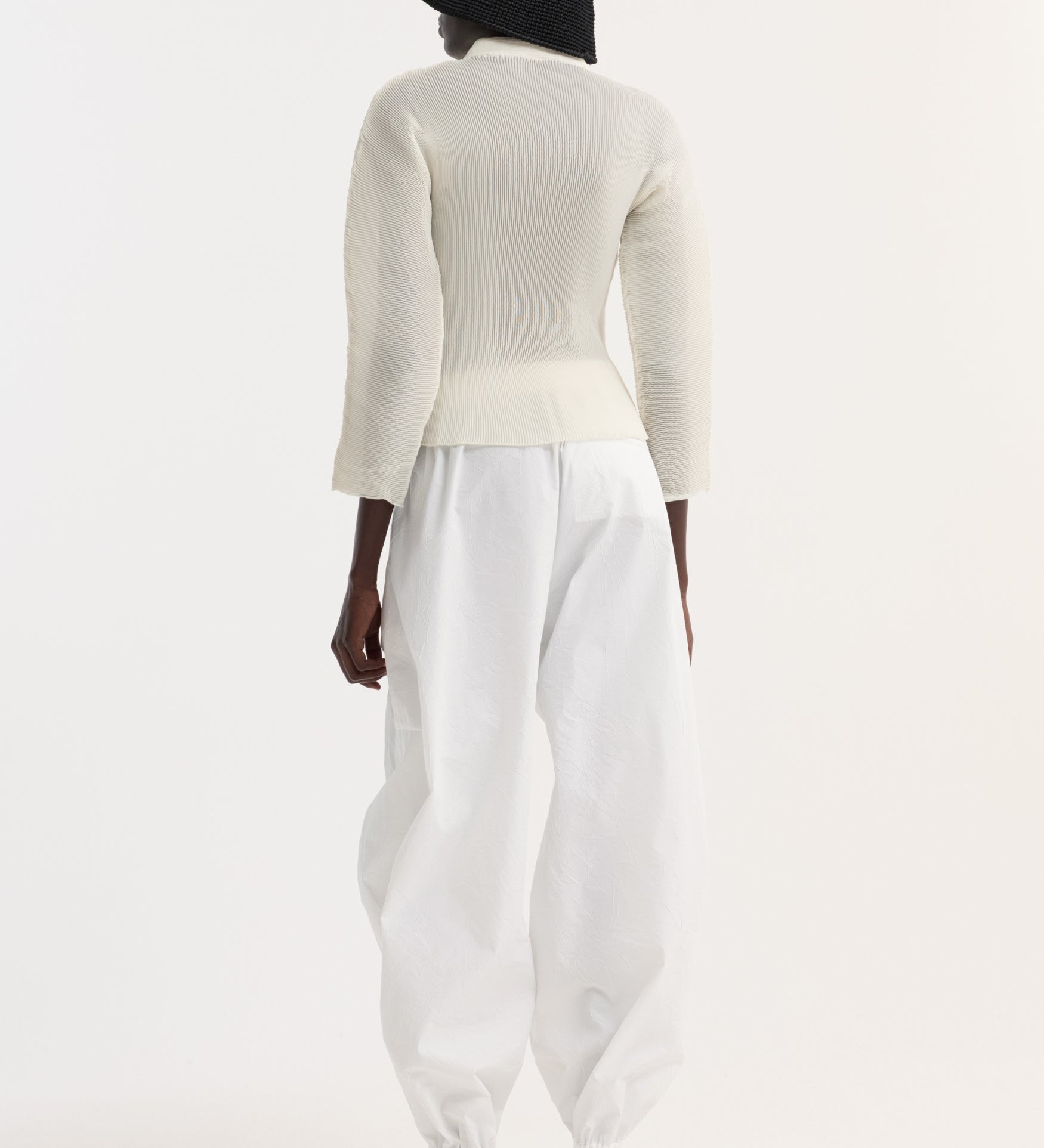 ROHE - Plissé cardigan | cream