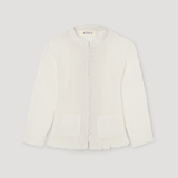 ROHE - Plissé cardigan | cream