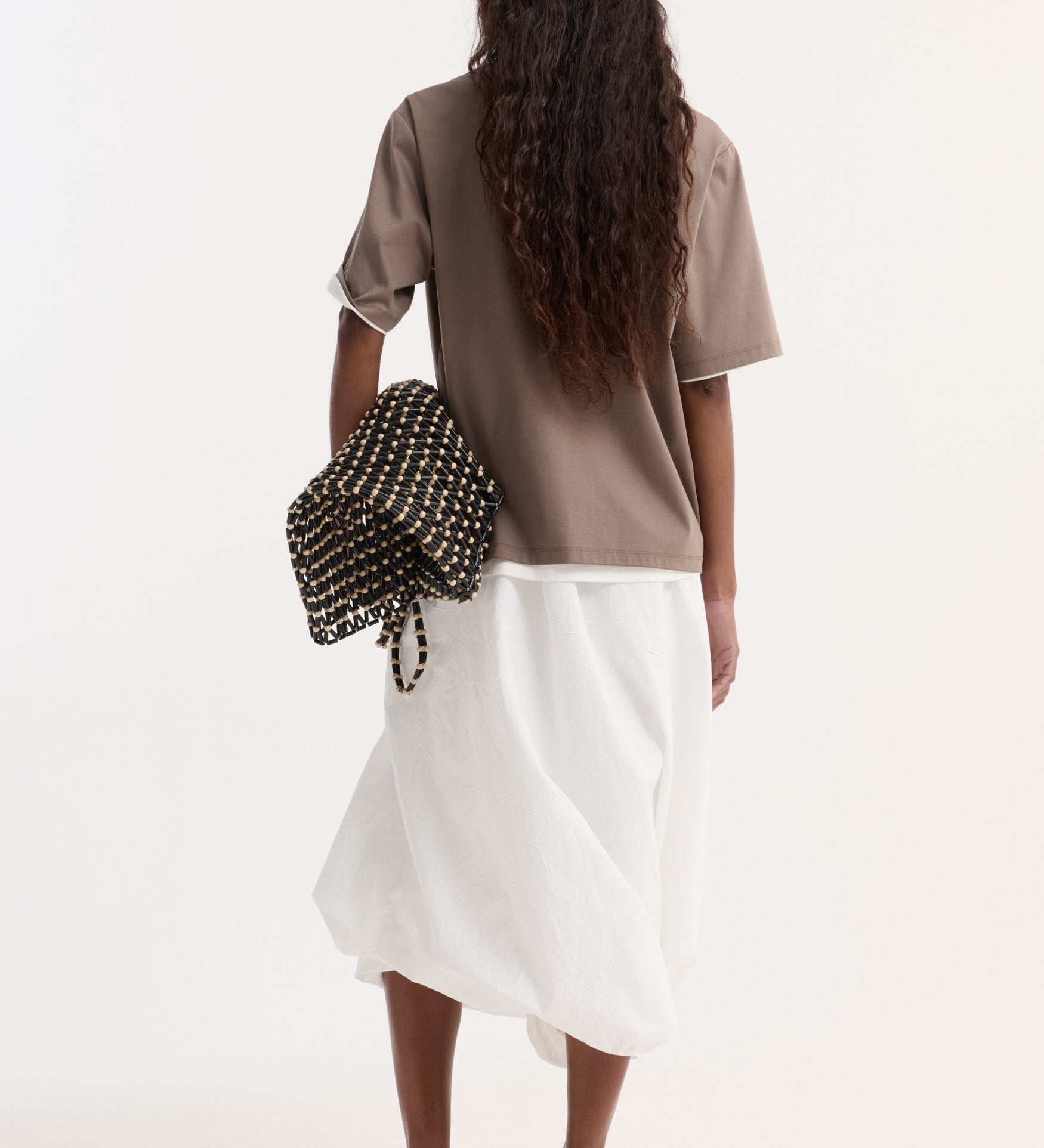 ROHE - Oversized cotton silk t - shirt | taupe