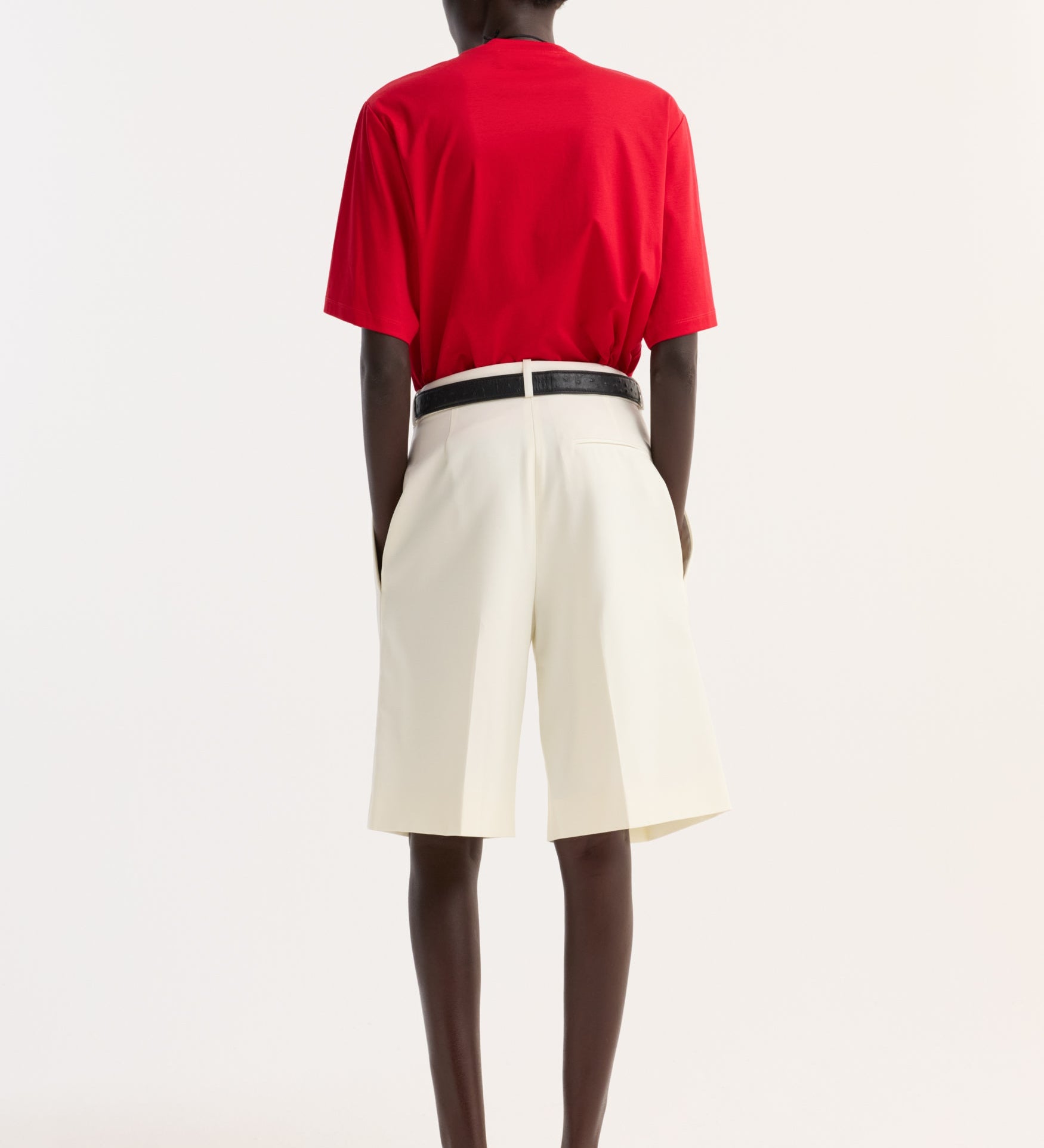 ROHE - Oversized cotton silk t - shirt | red