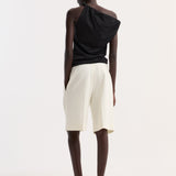 ROHE - Sculptural cotton silk top | black
