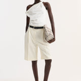 ROHE - Sculptural cotton silk top | off white