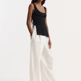 ROHE - Long knitted bustier top | black