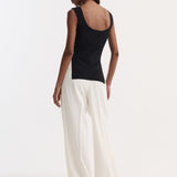 ROHE - Long knitted bustier top | black