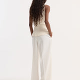ROHE - Sculptural knitted top | cream