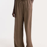 ROHE - Relaxed fit trousers | brown mini check