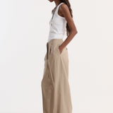 ROHE - Relaxed drawstring trousers | beige