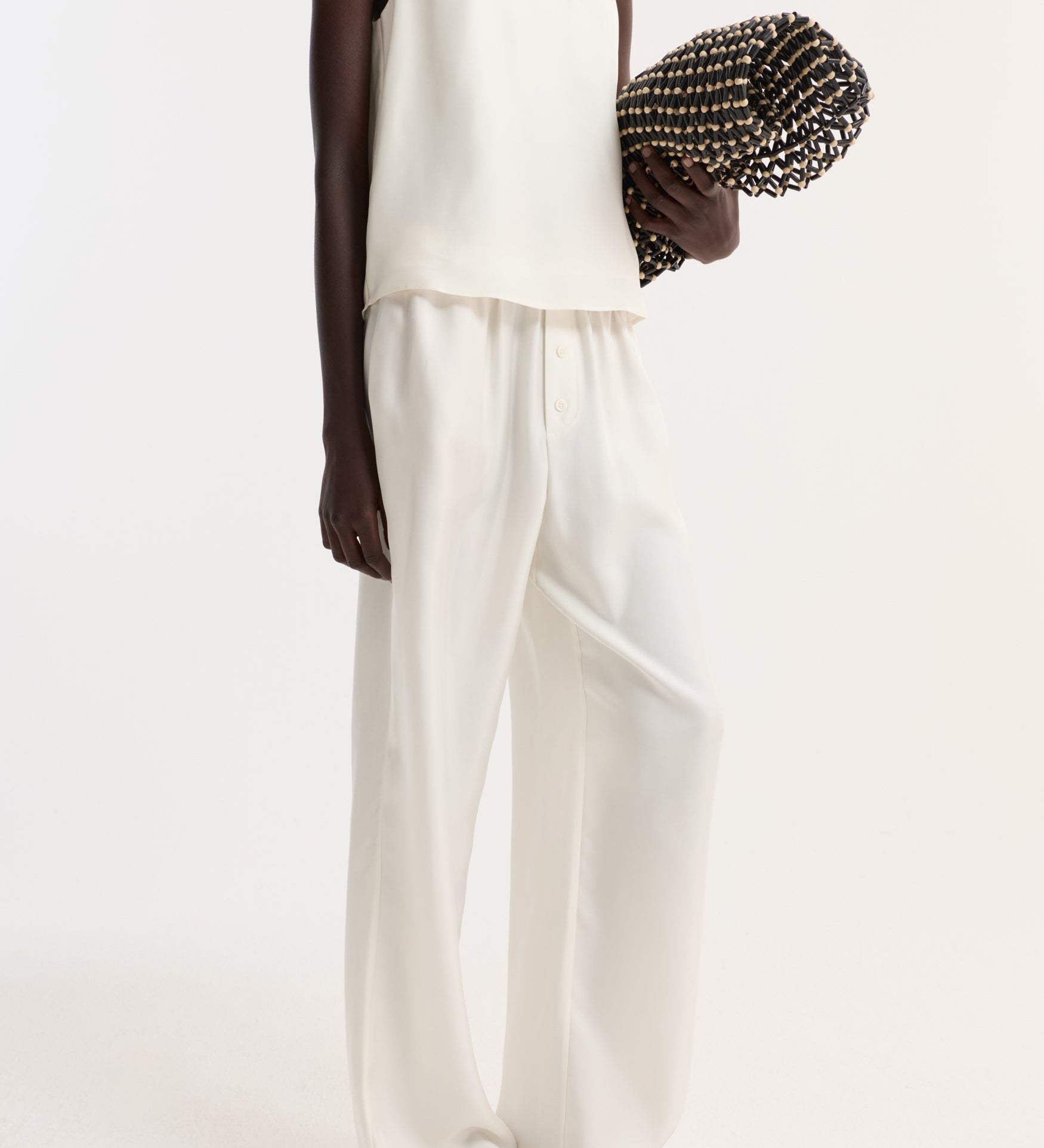 ROHE - Silk pyjama trousers | cream