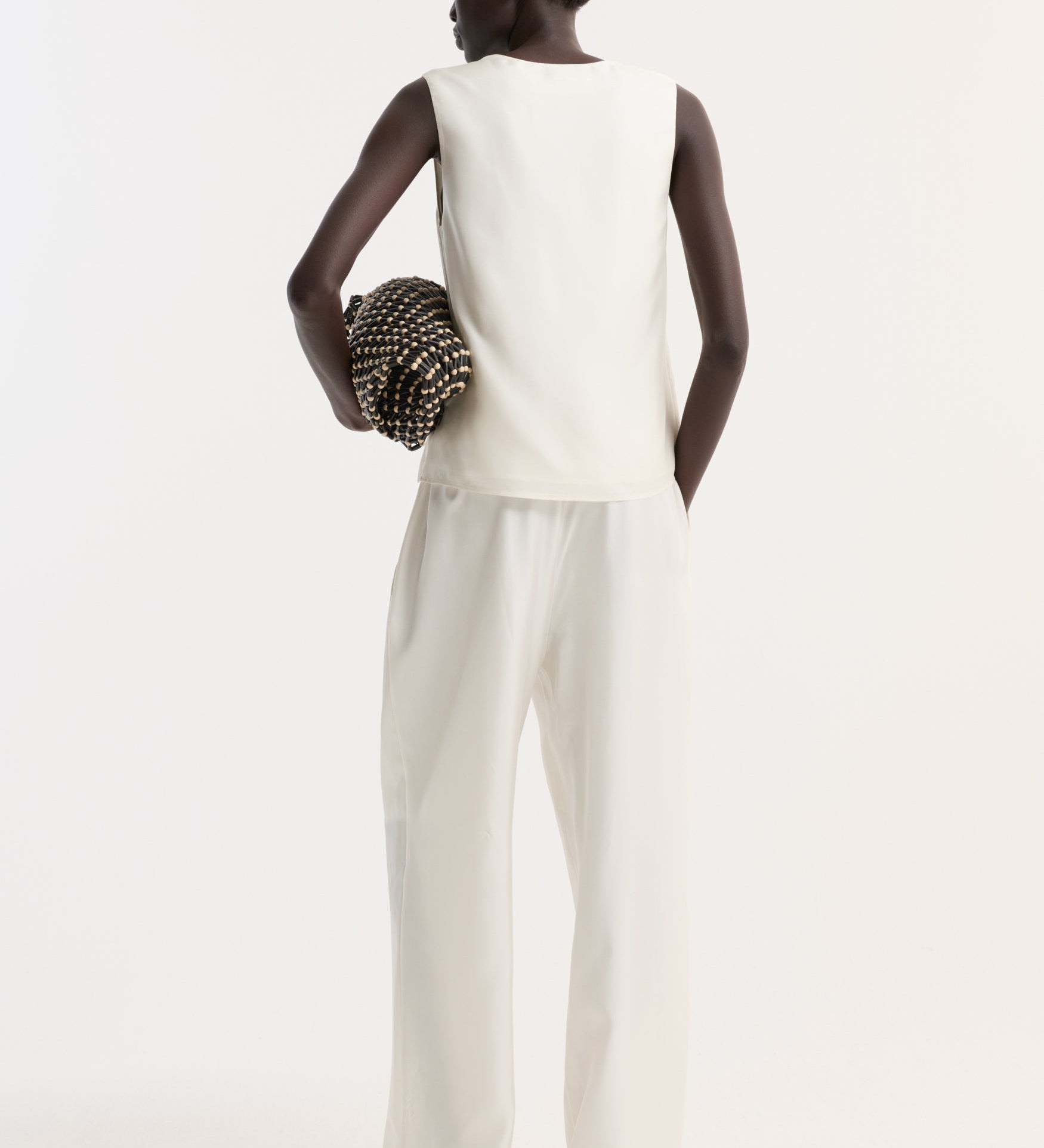 ROHE - Silk pyjama trousers | cream